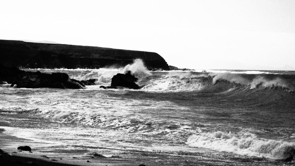 waves at Ajuy beach