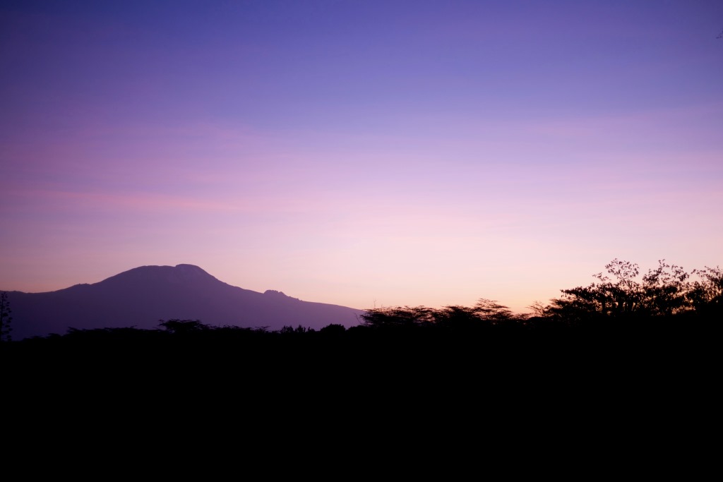 sunrise over Kilimanjaro