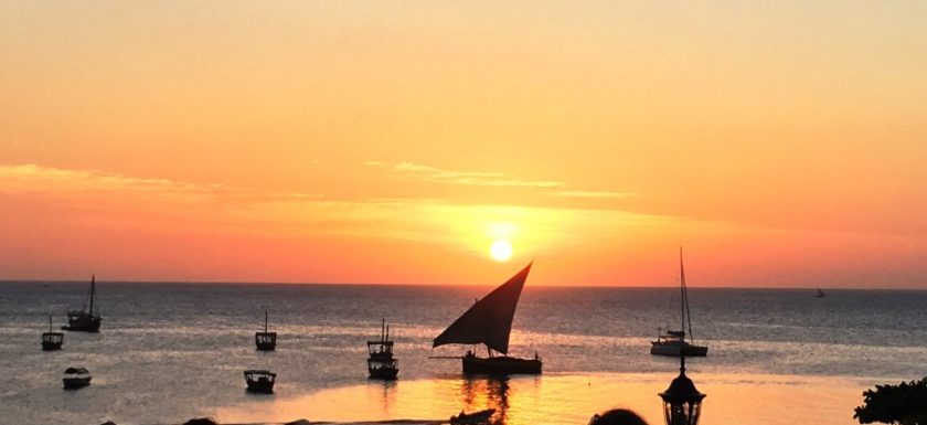 sunset at Stone Town