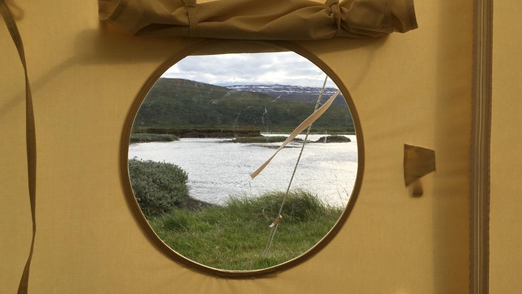 Glamping tent northern iceland
