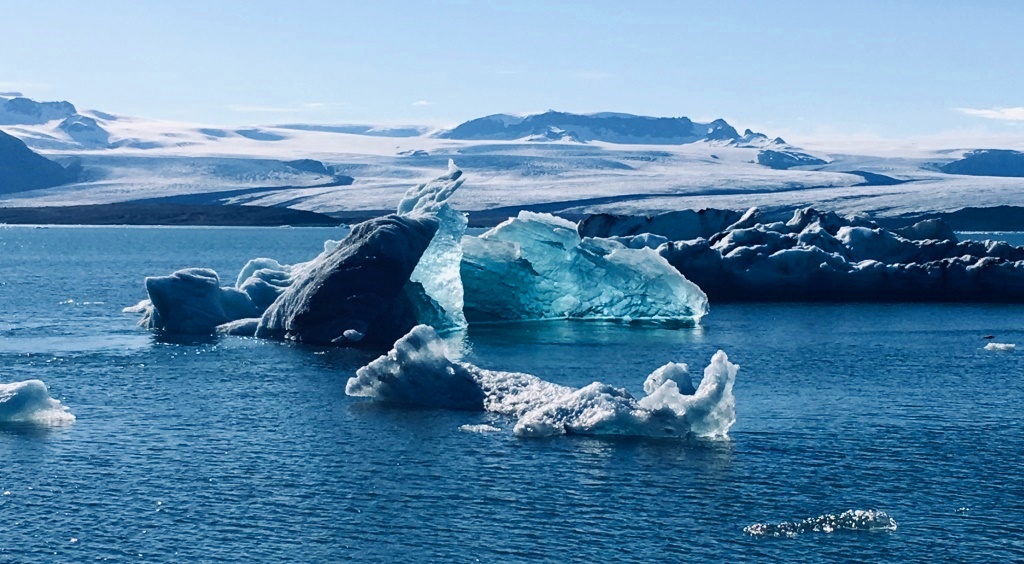 Icebergs on Jökulsarlon Glacier Lagoon      