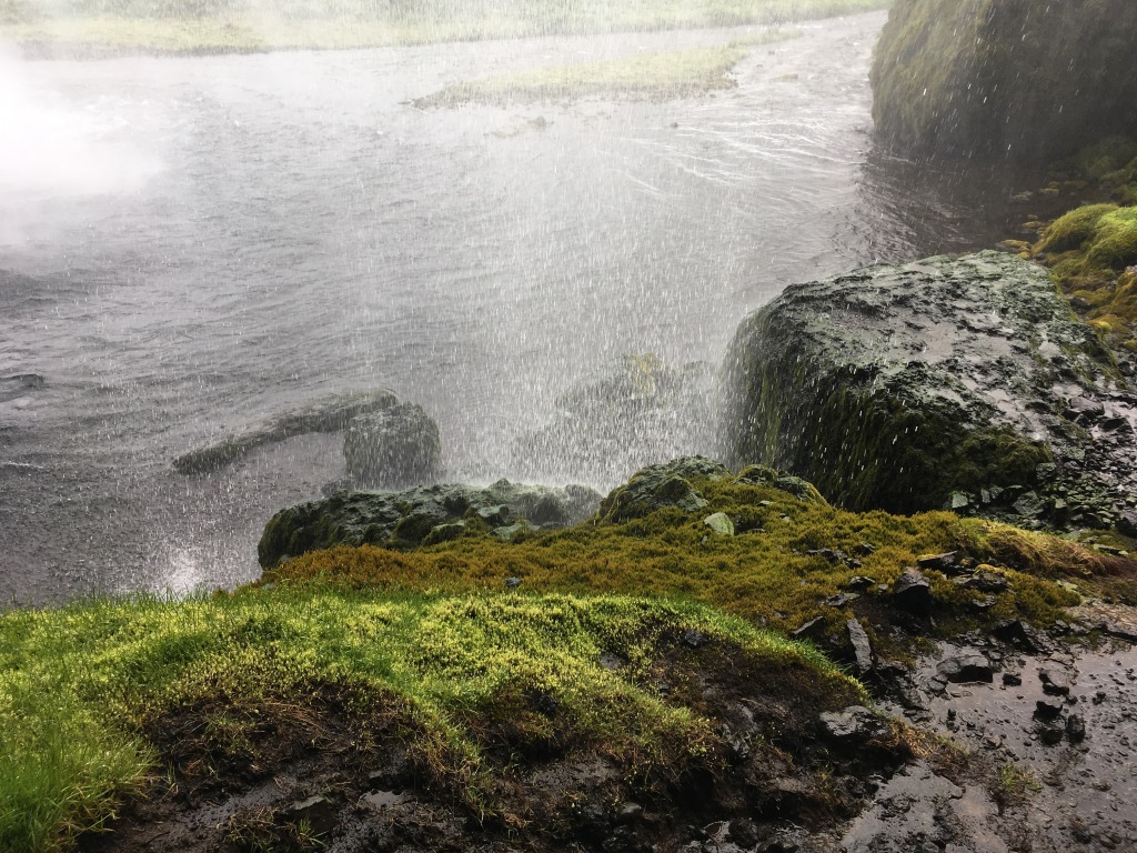 Seljalandsfoss, rain shower